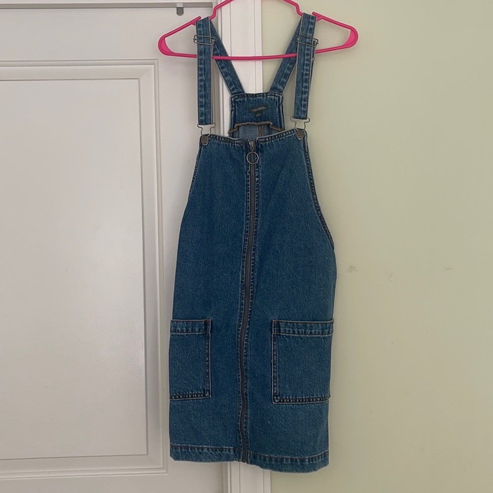 Zip up jean dress
